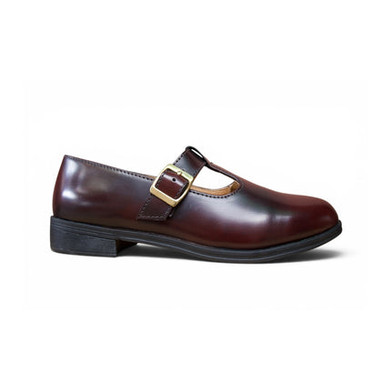 Ladies Burgundy Mary Janes Loafer