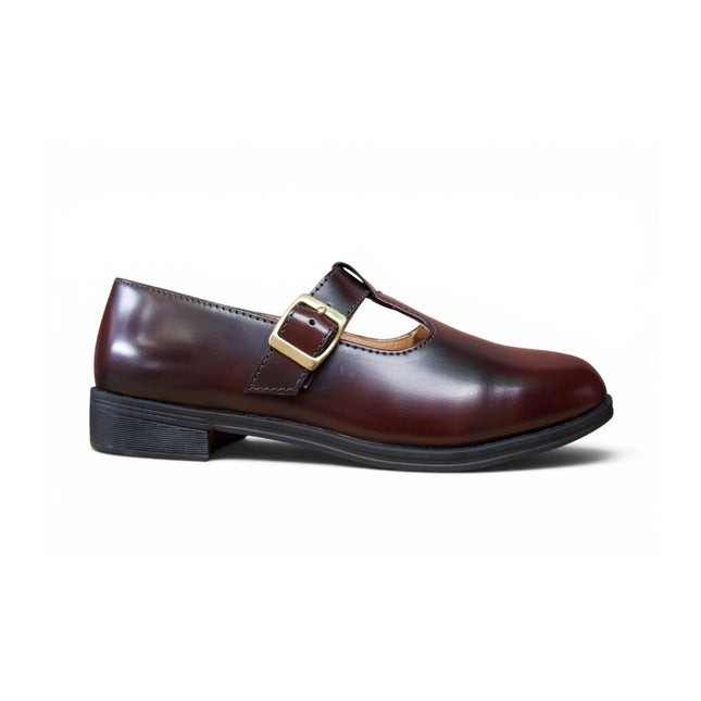 Ladies Burgundy Mary Janes Loafer
