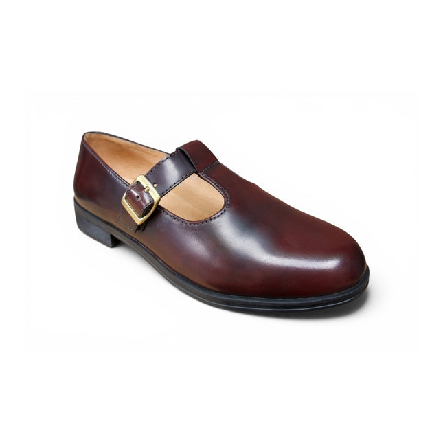 Ladies Burgundy Mary Janes Loafer