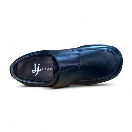 Liam Jacob Black School Shoes