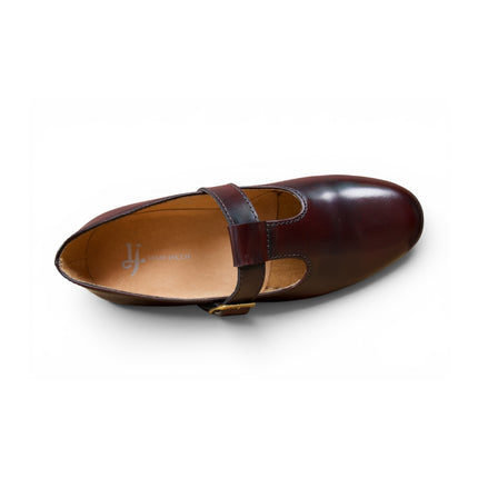 Ladies Burgundy Mary Janes Loafer