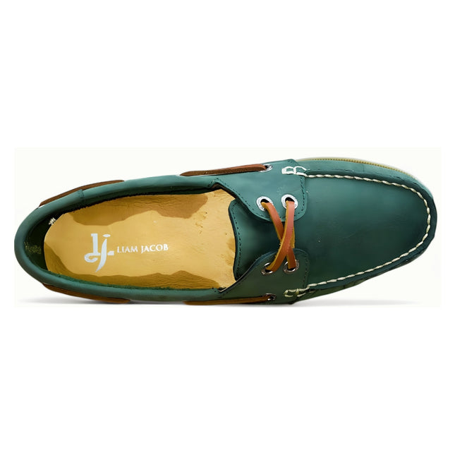 Women Midnight Green Boat Shoes