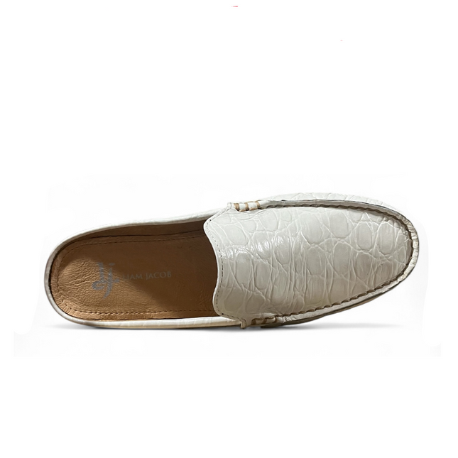 Women Trevor White Printed Mule