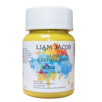 Liam Jacob Glossy Beige Leather Paint