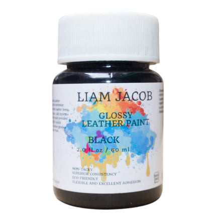 Liam Jacob Glossy Black Leather Paint