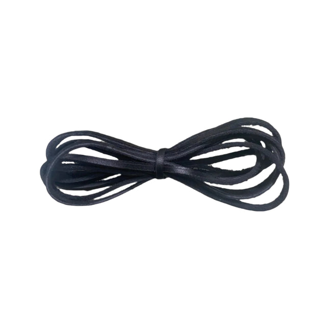 Liam Jacob Black Cow Leather Lace