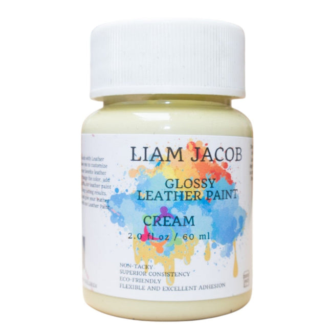 Liam Jacob Glossy Cream Leather Paint