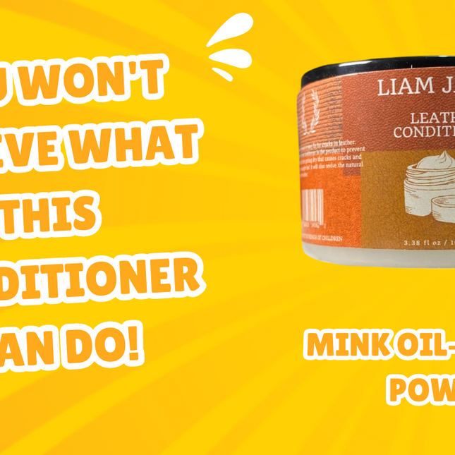 Leather Conditioner Mink Oil Infused 500ml