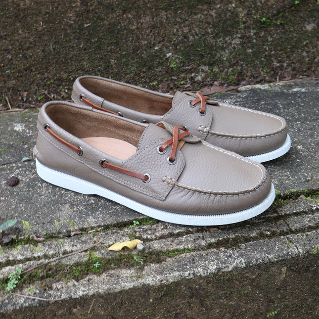 Men's Beige Floater Boat Shoe