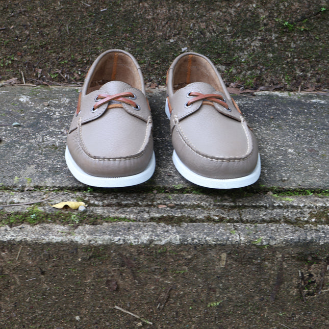Men's Beige Floater Boat Shoe