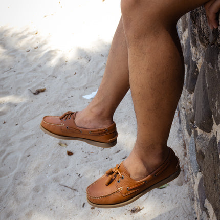 Men's Tan Floater Boat Shoe