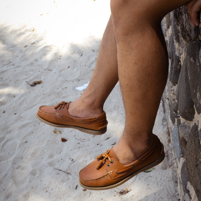 Men's Tan Floater Boat Shoe
