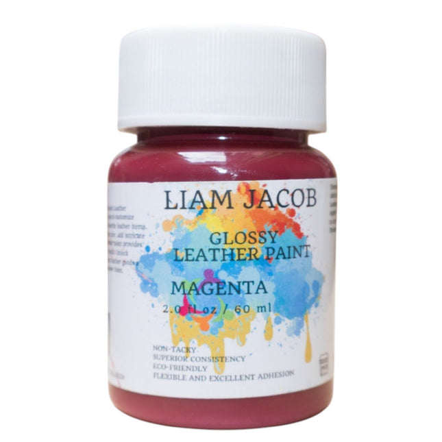 Liam Jacob Glossy Magenta Leather Paint