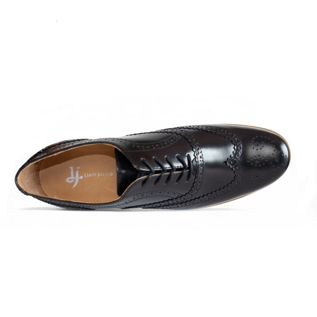 Men's Nomad Black Wingtip Oxford White Sole