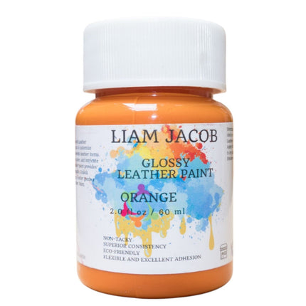 Liam Jacob Glossy Orange Leather Paint