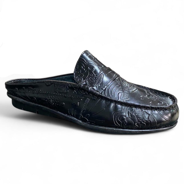 Women Trevor Black Printed Mule