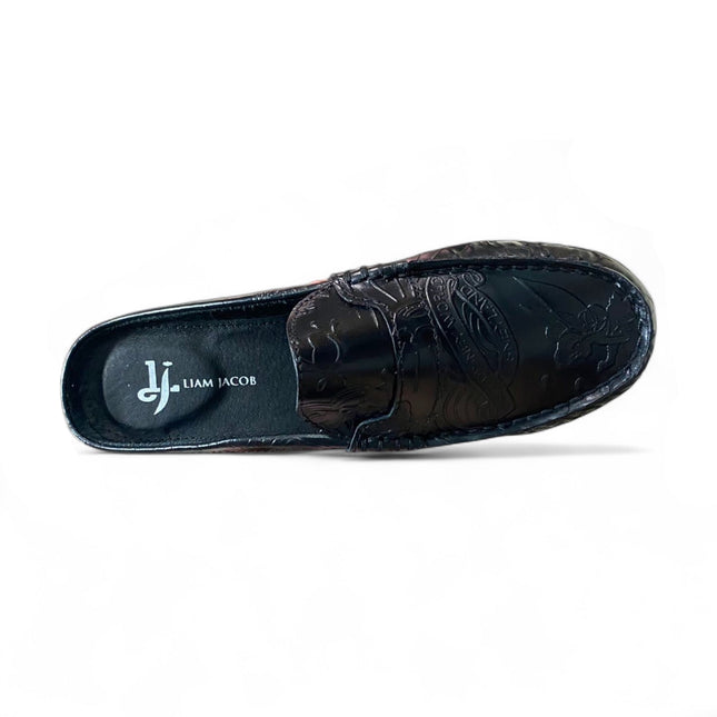 Women Trevor Black Printed Mule