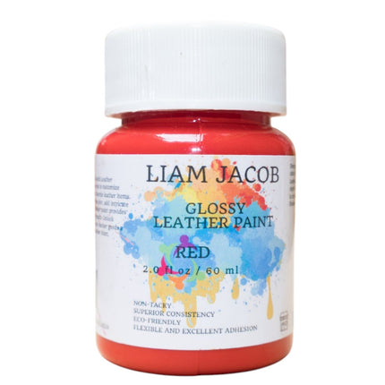 Liam Jacob Glossy Red Leather Paint