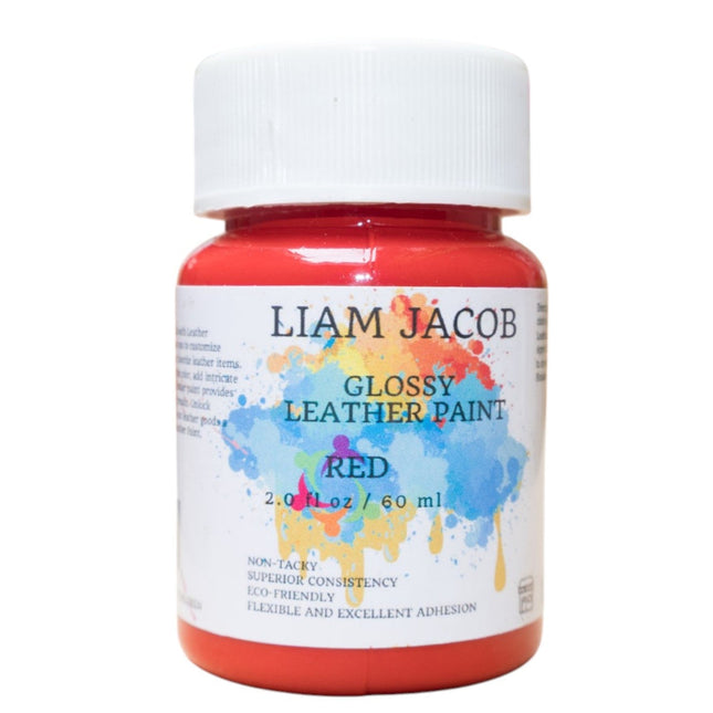 Liam Jacob Glossy Red Leather Paint