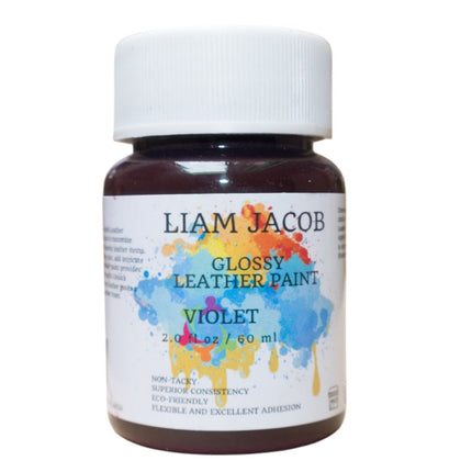 Liam Jacob Glossy Violet Leather Paint