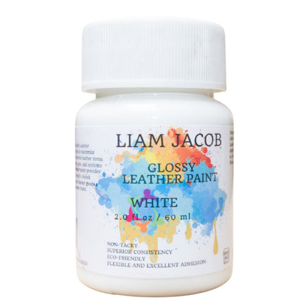 Liam Jacob Glossy White Leather Paint