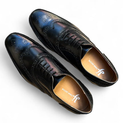 Men's Black Wingtip Oxford Dress Shoes