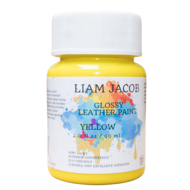 Liam Jacob Glossy Yellow Leather Paint